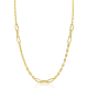 ZINZI gold plated zilveren marine schakel ketting - 20003349