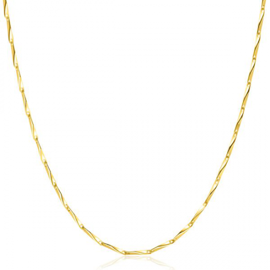 ZINZI gold plated zilveren schakel ketting - 20003350