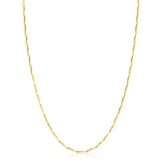 ZINZI gold plated zilveren schakel ketting - 20003350