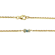 14 ketting met hanger in blauwe topaas - 20003511