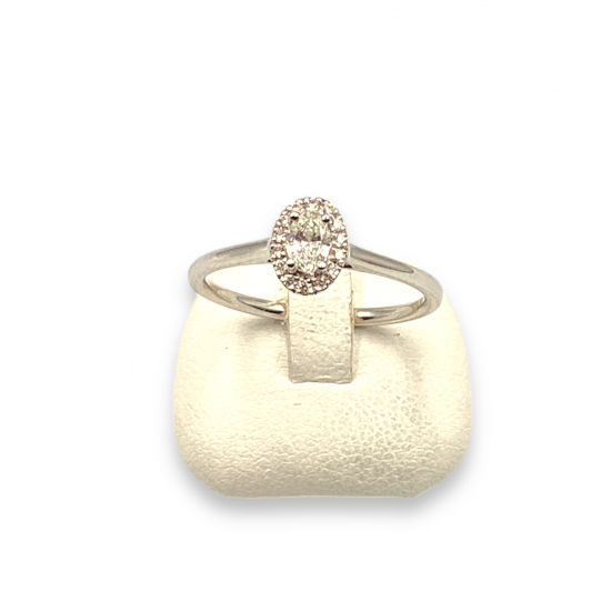 Witgoud diamanten ring 0.24cr - 20003521