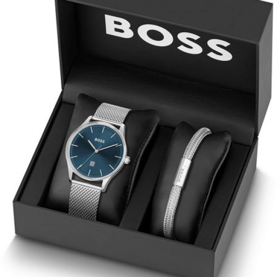 HUGO BOSS REASON B GIFTSET HEREN 43MM MET ARMBAND - 20003949