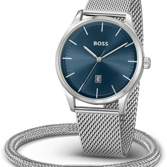 HUGO BOSS REASON B GIFTSET HEREN 43MM MET ARMBAND - 20003949