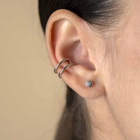 ZINZI zilveren ear cuff multi-look dubbele buis 5,5mm breed ZIO-CUFF4 - 20004031 ZINZI zilveren ear cuff multi-look dubbele buis 5,5mm breed ZIO-CUFF4 - 20004031