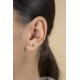 ZINZI gold plated zilveren ear cuff gedraaide buis per stuk geprijsd ZIO-CUFF3G - 20004036