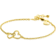 ZINZI gold plated zilveren armband met 2 verbonden hartjes 16,5-19,5cm ZIA2513G - 20004044