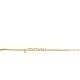ZINZI gold plated zilveren multilook armband met ronde zetting witte zirconia en bolletjes 16,5-19cm ZIA2520Y - 20004045