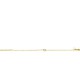 ZINZI gold plated zilveren armband met open rondje (7,5mm) bezet met witte zirconia&#39;s 16,5-19,5cm ZIA2550Y - 20004046