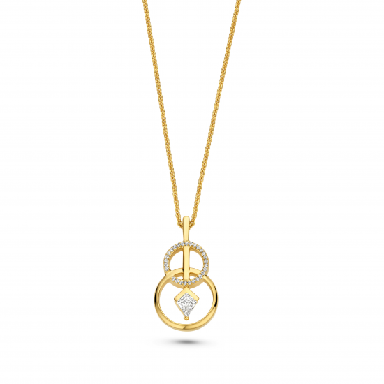 FJF Jewellery Classic Kite Circles ketting - 20004202