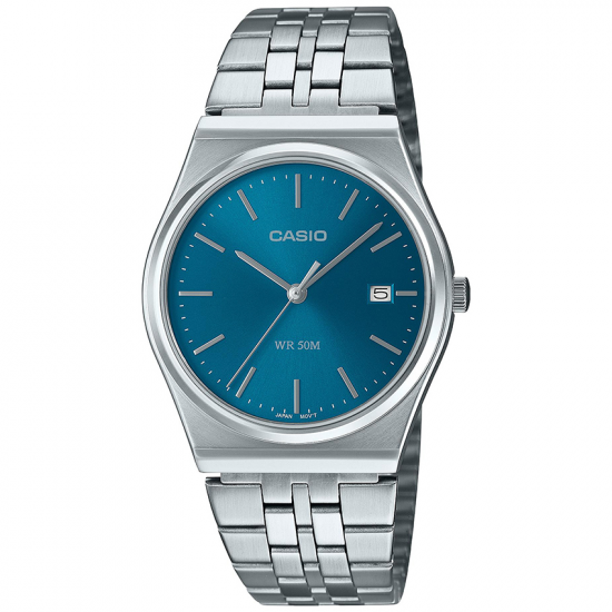 casio heren horloge met blauwe wijzerplaat - 20004244