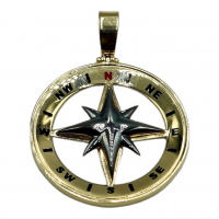 14k Gouden Kompas Hanger - 20004285 14k Gouden Kompas Hanger - 20004285