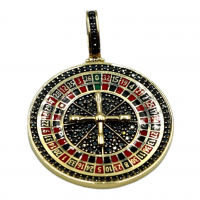 14k Gouden Roulette Hanger - 20004286 14k Gouden Roulette Hanger - 20004286