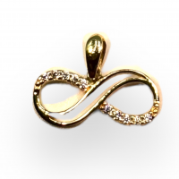 14k Gouden Hanger Infinity met Zirkonia - 20004339