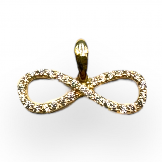 14k Gouden Hanger Infinity met Zirkonia - 20004340