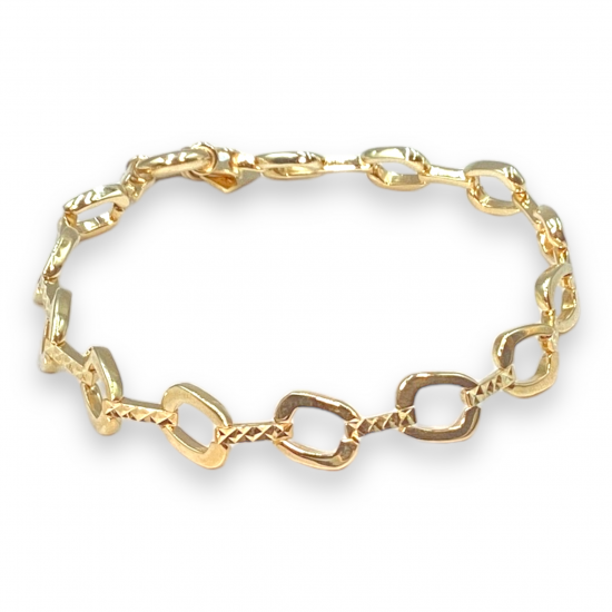 14k Gouden Schakel Armband - 20004357