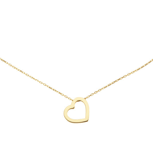 Swinging Heart ketting - 14 karaat goud - 20004512