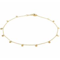 enkelbandje rondjes 1,0 mm 24 - 26 cm - 20003394