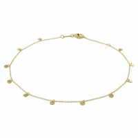 enkelbandje rondjes 1,0 mm 24 - 26 cm - 20003394