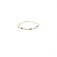 14K armband  met. Zwart gefacetteerde ruwe diamanten - 20004827 14K armband  met. Zwart gefacetteerde ruwe diamanten - 20004827