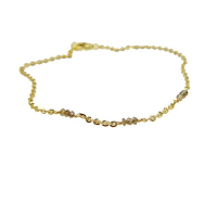 14K armband  met Champagne gefacetteerde ruwe diamanten - 20004828 14K armband  met Champagne gefacetteerde ruwe diamanten - 20004828