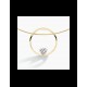 FJF JEWELLERY NECKLACE HEART YG / WHITE SILVER 18 CT YG PLATED ZR FROM SWAROVSKI® FJF0010001YWH - 600676