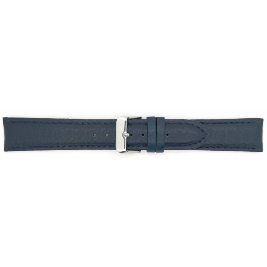 BBS Bison grained calf leather watch strap. Padded and fitted with solid stainless steel buckle. Like all BBS watch straps, this one has a soft nubuck lining and a reinforced case connection - 20002165