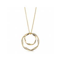 SIF JAKOBS CETARA DUE GRANDE PENDANT SJ-P1078-CZ-YG. - 604998 SIF JAKOBS CETARA DUE GRANDE PENDANT SJ-P1078-CZ-YG. - 604998