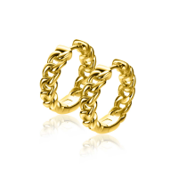18mm ZINZI gold plated zilveren oorringen gourmet schakel 18x4,5mm ZIO2595 - 20005403 18mm ZINZI gold plated zilveren oorringen gourmet schakel 18x4,5mm ZIO2595 - 20005403