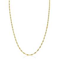 ZINZI zilver plated ketting met glinsterende gedraaide schakels - 20005415 ZINZI zilver plated ketting met glinsterende gedraaide schakels - 20005415
