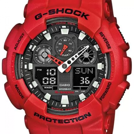 Casio GA-100B-4AER G-Shock Rood - 20005758