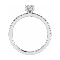 Ovale Aanzoeks ring met Lab diamant - 20006657 Ovale Aanzoeks ring met Lab diamant - 20006657