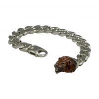 Zilveren Herenarmband Custom Made (leeuw) - 20006773 Zilveren Herenarmband Custom Made (leeuw) - 20006773