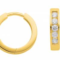 Zilver creolen verguld met Zirkonia - 20006890 Zilver creolen verguld met Zirkonia - 20006890