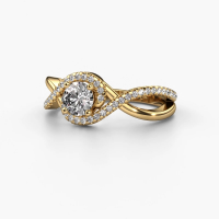 Pavé Solitair diamanten ring - 20006973 Pavé Solitair diamanten ring - 20006973