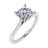 14K Witgouden Diamanten Solitair Ring - 20007270 14K Witgouden Diamanten Solitair Ring - 20007270
