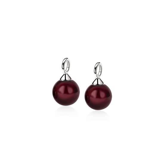 ZINZI zilveren oorbedels parel rond bordeaux rood 10mm ZICH266DR (zonder oorringen) ZINZI zilveren oorbedels parel rond bordeaux rood 10mm ZICH266DR (zonder oorringen) ZINZI zilveren oorbedels parel rond bordeaux rood 10mm ZICH266DR (zonder oorringen) ZIN