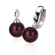 ZINZI zilveren oorbedels parel rond bordeaux rood 10mm ZICH266DR (zonder oorringen) ZINZI zilveren oorbedels parel rond bordeaux rood 10mm ZICH266DR (zonder oorringen) ZINZI zilveren oorbedels parel rond bordeaux rood 10mm ZICH266DR (zonder oorringen) ZIN