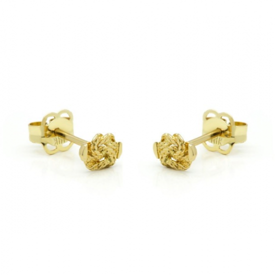 18K Gouden Baby mattenklopper oorstekers - 20007813