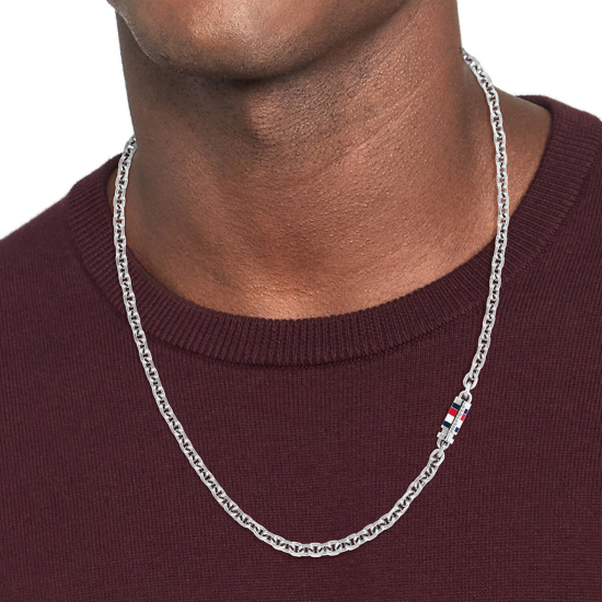 Tommy Hilfiger Schakelcollier - Staal - 56cm - 20007843