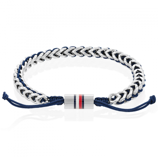 Gevlochten armband - Staal - 19,5cm - 20007859
