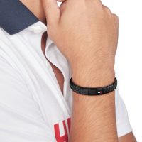 Tommy Hilfiger Armband - Leer - 19cm - 20007863