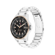Tommy Hilfiger Remy zilverkleurig zwarte plaat 1792228 - 20007892