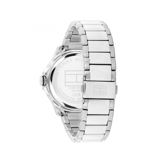 Tommy Hilfiger Remy Zilverkleurig blauwe plaat 1792229 - 20007893