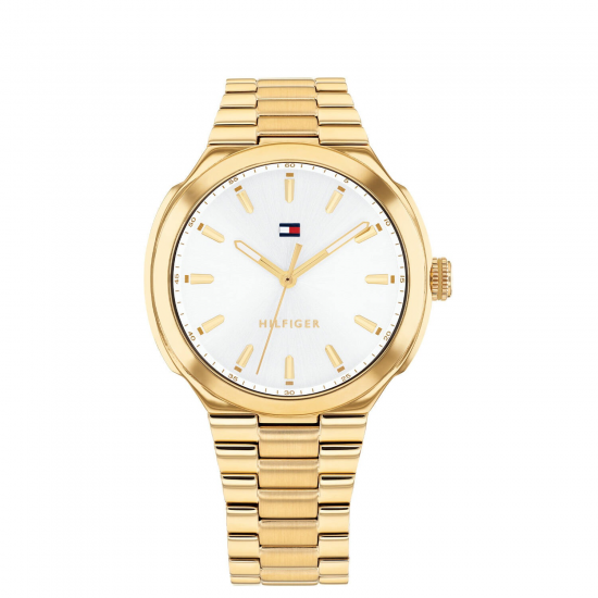 Tommy Hilfiger Georgia Goudkleurig witte wijzerplaat 1782819 - 20007894