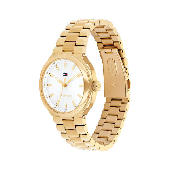 Tommy Hilfiger Georgia Goudkleurig witte wijzerplaat 1782819 - 20007894