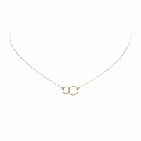 Jackie Double Circle Necklace 585 - 20003012