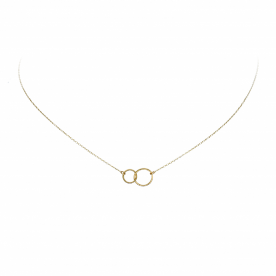 Jackie Double Circle Necklace 585 - 20003012