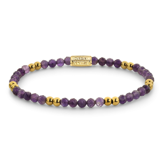 Stones Only - Purple & Yellowgold Glam Rocks - 4mm - 20007957