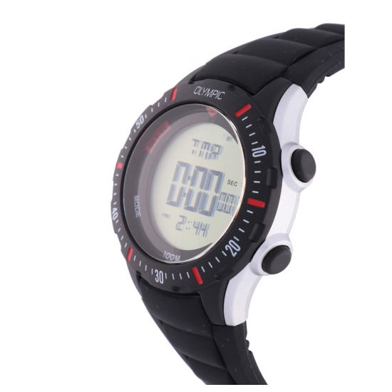 Olympic OL45HKR012 Biking Digi Horloge - Kunststof - Rood - 40mm - 606900