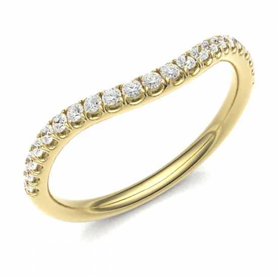 14K gouden Diamanten Ring (curve) - 20008029 14K gouden Diamanten Ring (curve) - 20008029